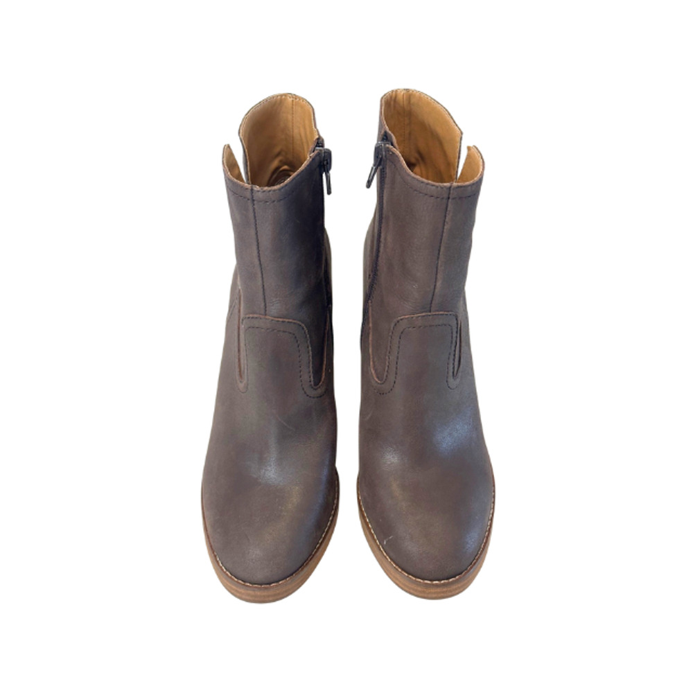 Lucky Brand Quintei Bootie Platform Boots Ankle Western Brown Women's Size 8M - Picture 2 of 9